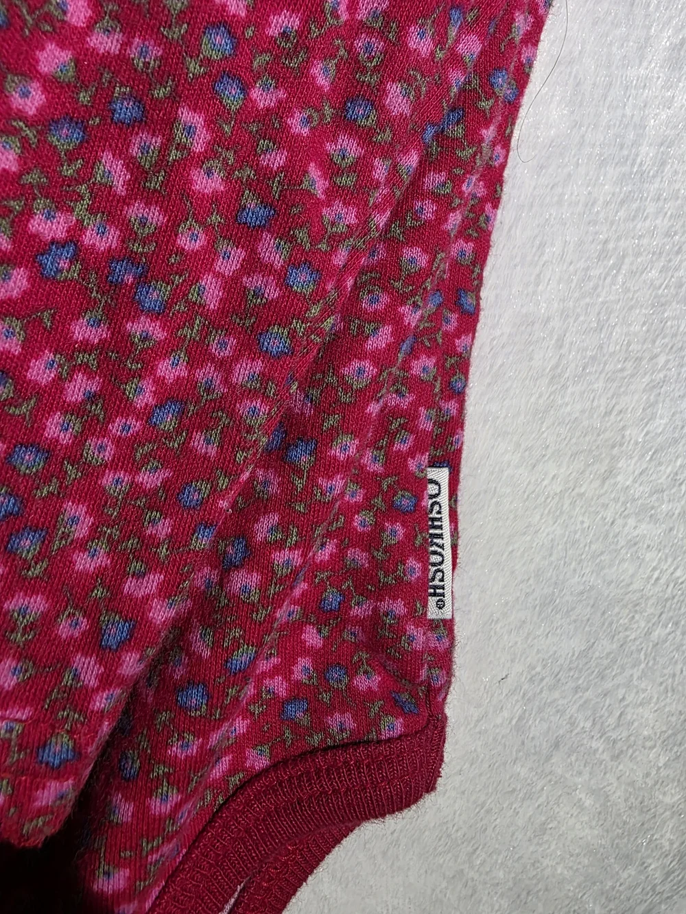 OshKosh B'Gosh Denim Floral Embroidered Dress & Floral Turtleneck One Piece 24M